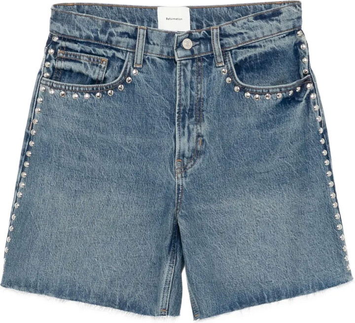 Reformation Raye denim shorts