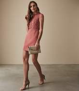 Thumbnail for your product : Reiss VERIANA LACE BODICE DRESS Pink