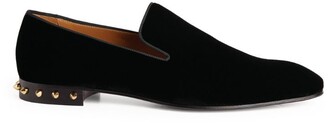 Christian Louboutin Marquees Velvet Loafers - ShopStyle