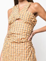 Thumbnail for your product : Cinq à Sept Plaid-Check Ruched Dress