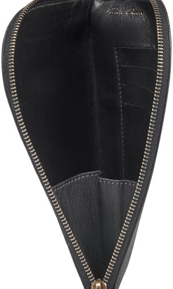 Rick Owens Metallic Textured-leather Pouch
