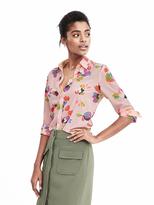 Thumbnail for your product : Banana Republic Dillon-Fit Long-Sleeve Floral Blouse