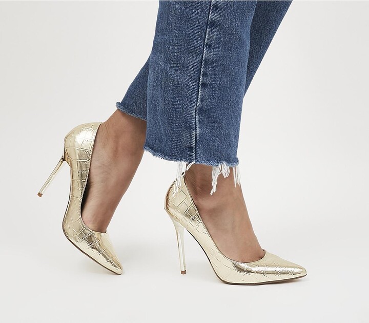 Gold High Heel Shoes | Shop The Largest Collection | ShopStyle UK