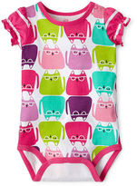 Thumbnail for your product : JCPenney Okie Dokie Long-Sleeve Mixed Print Knit Bodysuit - Girls newborn-9m