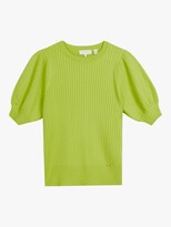 Thumbnail for your product : Ted Baker Puff Short Sleeve Knitted Top, Light Yellow