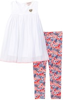 Thumbnail for your product : Juicy Couture Eyelet Top Tunic & Floral Print Legging Set (Toddler Girls)