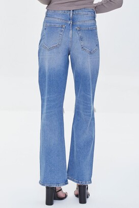 Forever 21 Hemp 4% High-Rise Straight-Leg Jeans