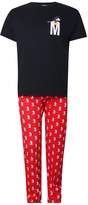 Thumbnail for your product : boohoo Big And Tall Disney Mickey Pyjama Set