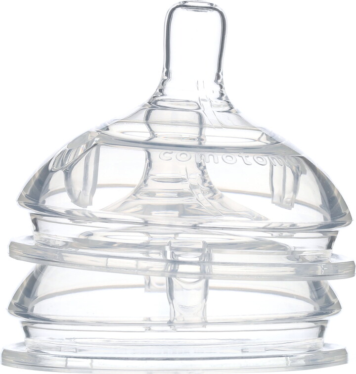 Comotomo Silicone Replacement Nipple, Slow Flow, 0-3 Months, 2 Count