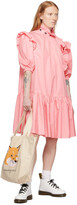 Thumbnail for your product : MAISON KITSUNÉ Pink Cotton Minidress