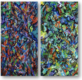 Celebration by John Beard - 2 Piece Floater Frame Print Set