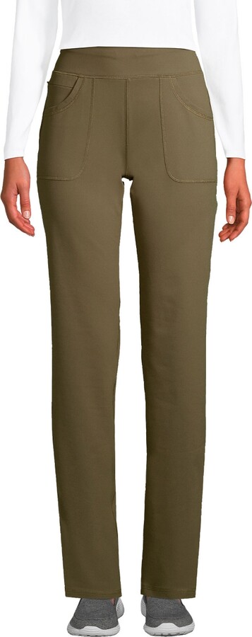 Lands' End Women's Mid Rise Pull On Knockabout Chino Pants - ShopStyle