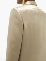 Thumbnail for your product : Pallas Paris Gala Single-breasted Hammered-satin Jacket - Gold
