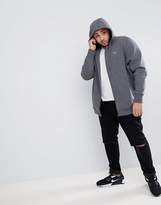 Thumbnail for your product : Lacoste Big Fit Hooded Zip Through Sweat in Gray