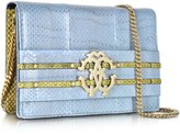 Thumbnail for your product : Roberto Cavalli Sky Blue Ayers RC Clutch