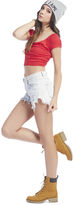 Thumbnail for your product : Wet Seal Crisscross Back Crop Tee