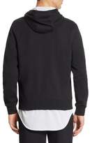 Thumbnail for your product : Zip-Up Mesh Trimmed Hoodie