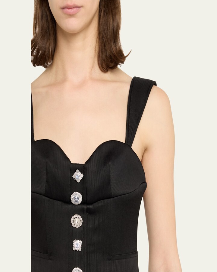 HARBISON Soft Storm II Silk Bustier Maxi Dress ShopStyle