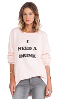 Thumbnail for your product : Wildfox Couture Need A Drink Long Sleeve