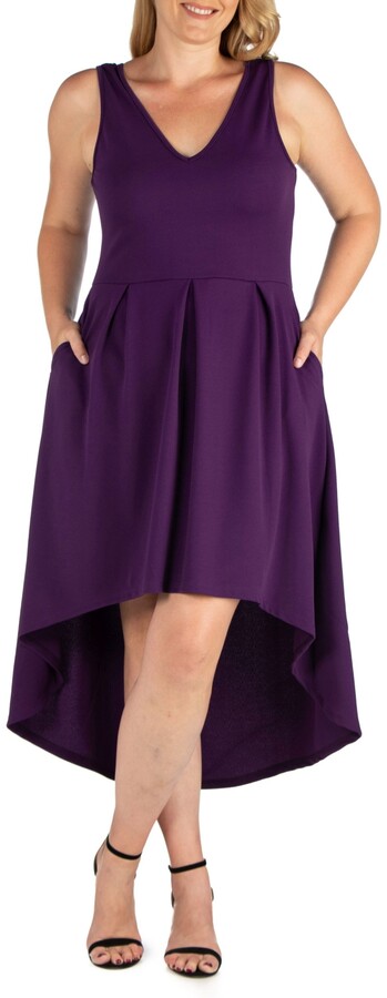 Purple Plus Size Party Dress | ShopStyle