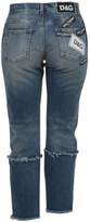 Thumbnail for your product : Dolce & Gabbana Destroyed Cropped Jeans