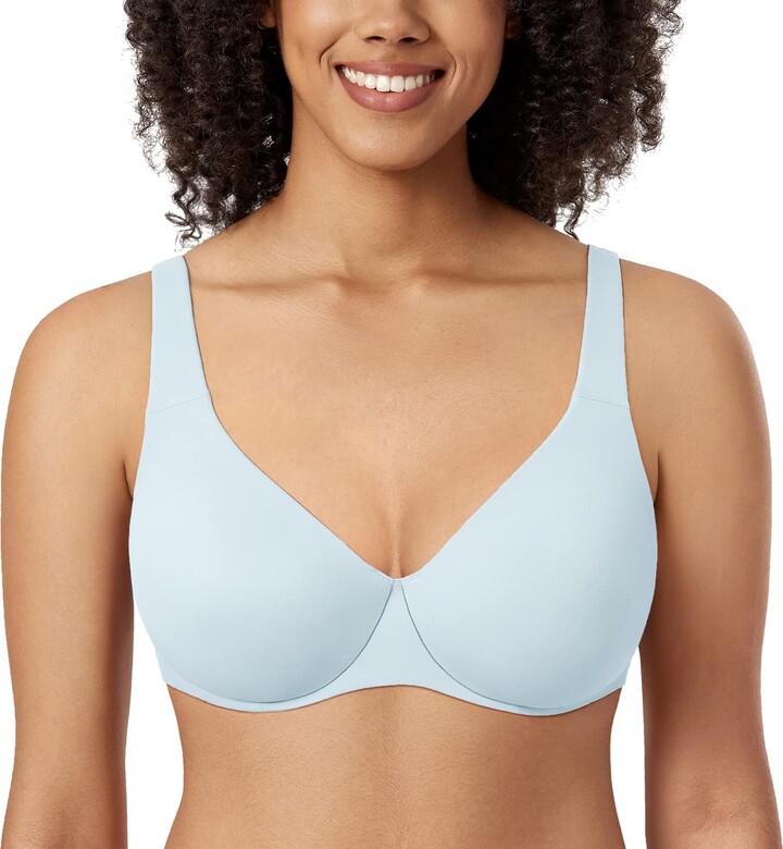 AISILIN Women's Minimiser Bra UK Underwire Non Padded Plus Size Full