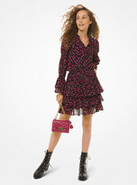 Thumbnail for your product : MICHAEL Michael Kors MK Floral Georgette Ruffled Skirt