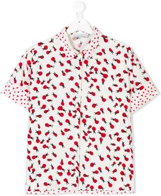 Stella McCartney Kids TEEN ladybird print shirt