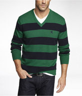Thumbnail for your product : Express Rugby Stripe V-Neck Sweater