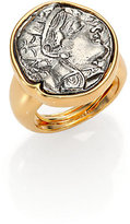 Thumbnail for your product : Kenneth Jay Lane Coin Statement Ring