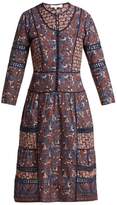 Thumbnail for your product : Sea Gemma Cotton Peasant Dress - Womens - Navy Multi