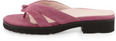 Thumbnail for your product : Taryn Rose Tacy Suede Thong Sandal, Magenta
