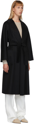 Max Mara Black Cashmere Labbro Icon Coat