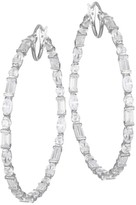 Thumbnail for your product : Adriana Orsini Large Mixed-Shape Cubic Zirconia Hoop Earrings