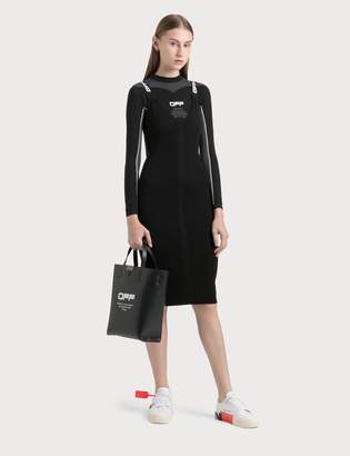 Off-White Knit Industrial Long Dress