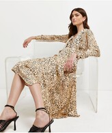 Thumbnail for your product : River Island Long Sleeve Tie Neck Dress
