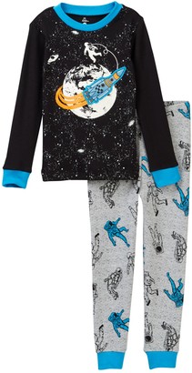 Petit Lem Astronaut in Space Long Sleeve Pajama Set (Toddler & Little Boys)