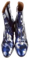 Thumbnail for your product : Dries Van Noten Metallic Ankle Boots w/ Tags