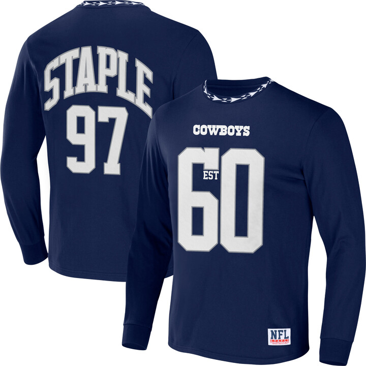 Staple Men's NFL x Navy Dallas Cowboys Core Team Long Sleeve T-Shirt