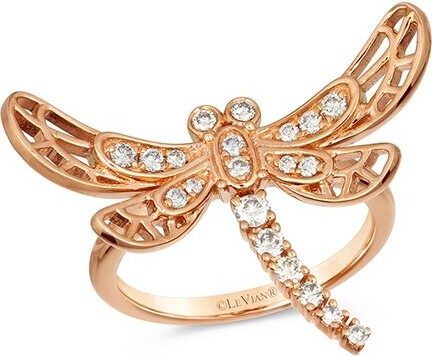 LeVian Beautiful Creatures 14K Rose Gold 0.37 Ct. Tw. Diamond Ring