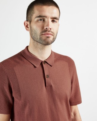 Ted Baker Short Sleeve Knitted Polo