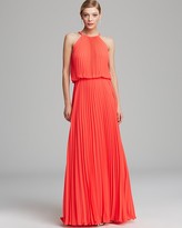 Thumbnail for your product : Aqua Gown - Grecian Pleated Blouson