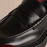 Thumbnail for your product : Burberry Rubber Sole Leather Loafers