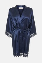 Thumbnail for your product : Coast Satin Lace Trim Robe