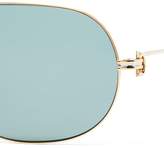 Thumbnail for your product : Cartier Premiere De Aviator Metal Sunglasses - Mens - Gold