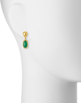Gurhan Elements Rose-Cut Emerald Drop Earrings