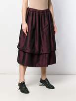 Thumbnail for your product : Comme des Garcons layered midi skirt