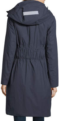Peuterey Hooded Long-Sleeve Zip-Front Down Parka Coat