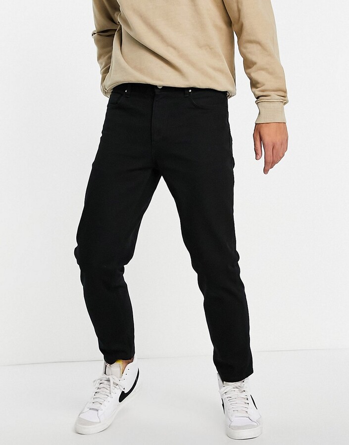 ASOS DESIGN no fade black classic rigid jeans - ShopStyle