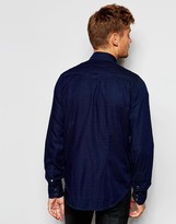 Thumbnail for your product : Pepe Jeans Pepe Denim Shirt Carson Slim Fit Western Dobby Indigo